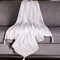 Edge Collections - 60" x 50" - White - Woven Throw Blanket for Cozy Warmth and Elegant Style - 1 Piece